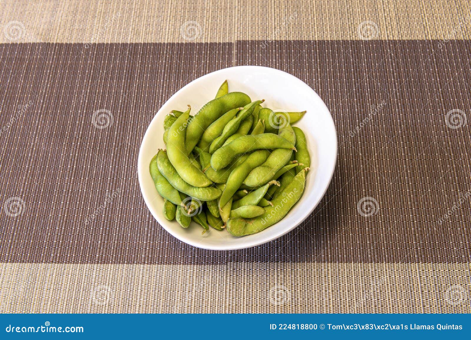 White Bowl with Asian Edamame in Pods Stock Photo Image of japanese