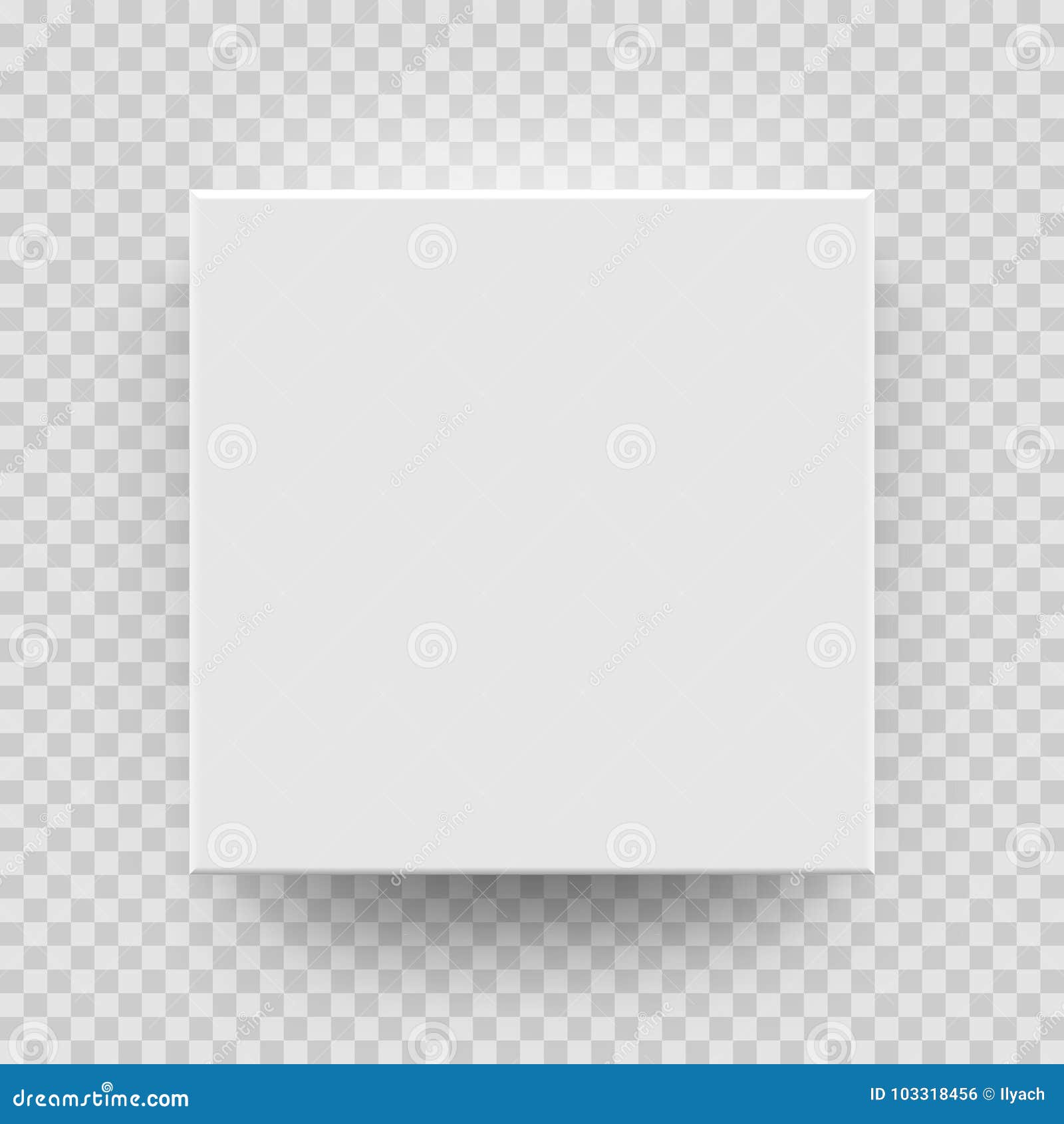 Download White Box Mock Up Model 3D Top View Model Transparent ...