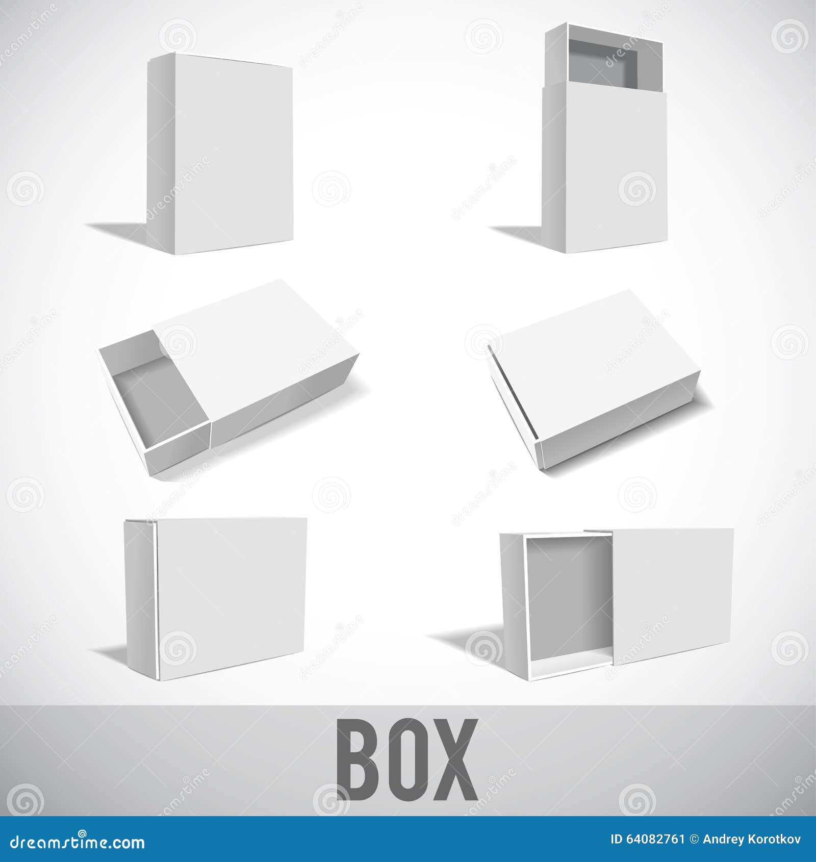 Download White box mockup stock vector. Illustration of compact ...