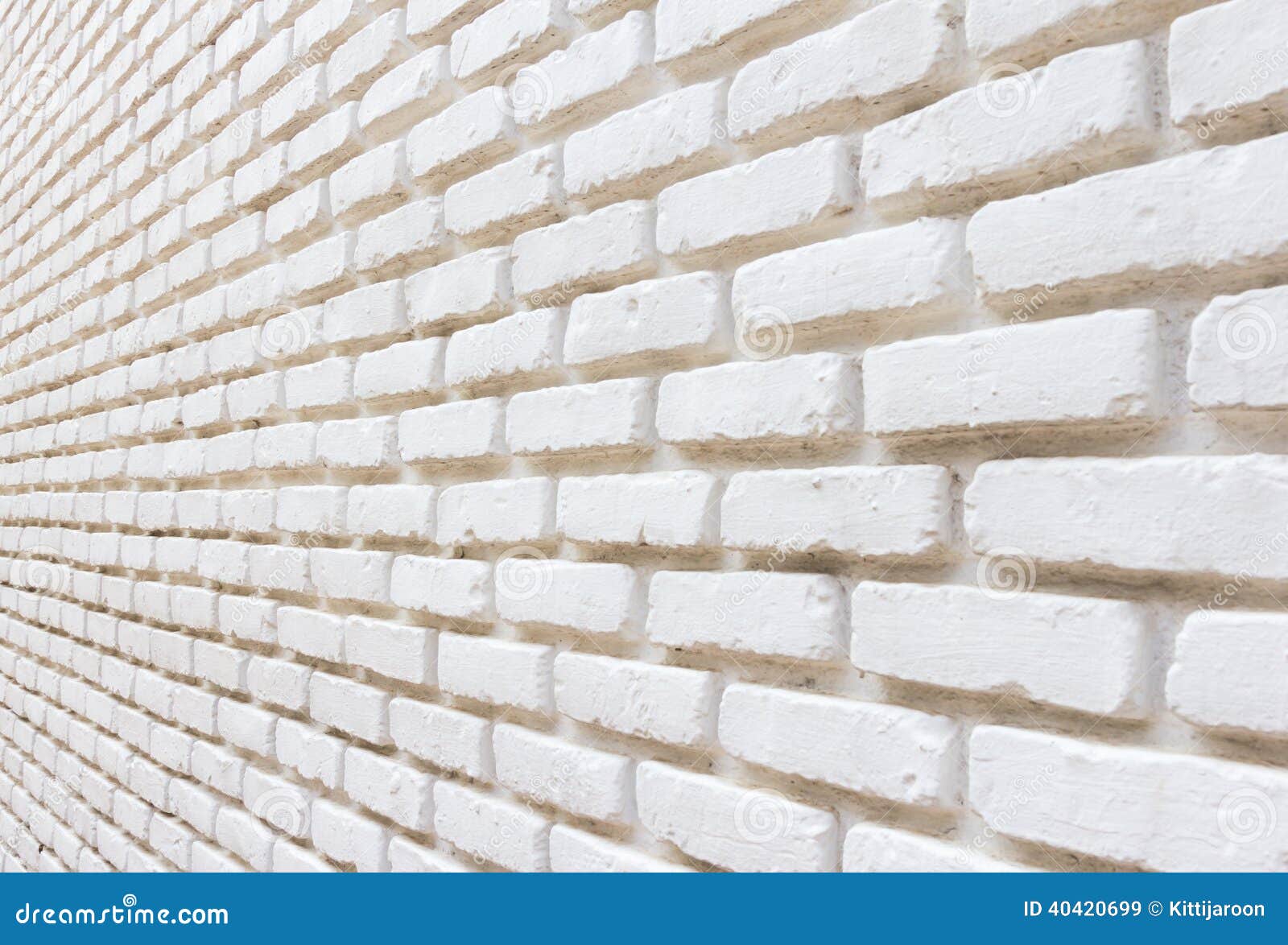 White Brick On Wall Perspective Background Stock Image Image of frame