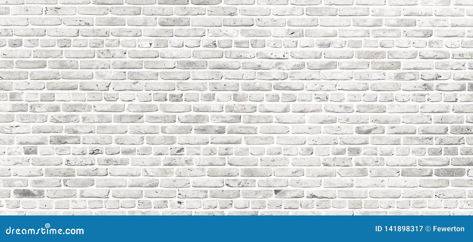 White Brick Wall. Simple Grungy White Brick Wall with Light Gray Shades