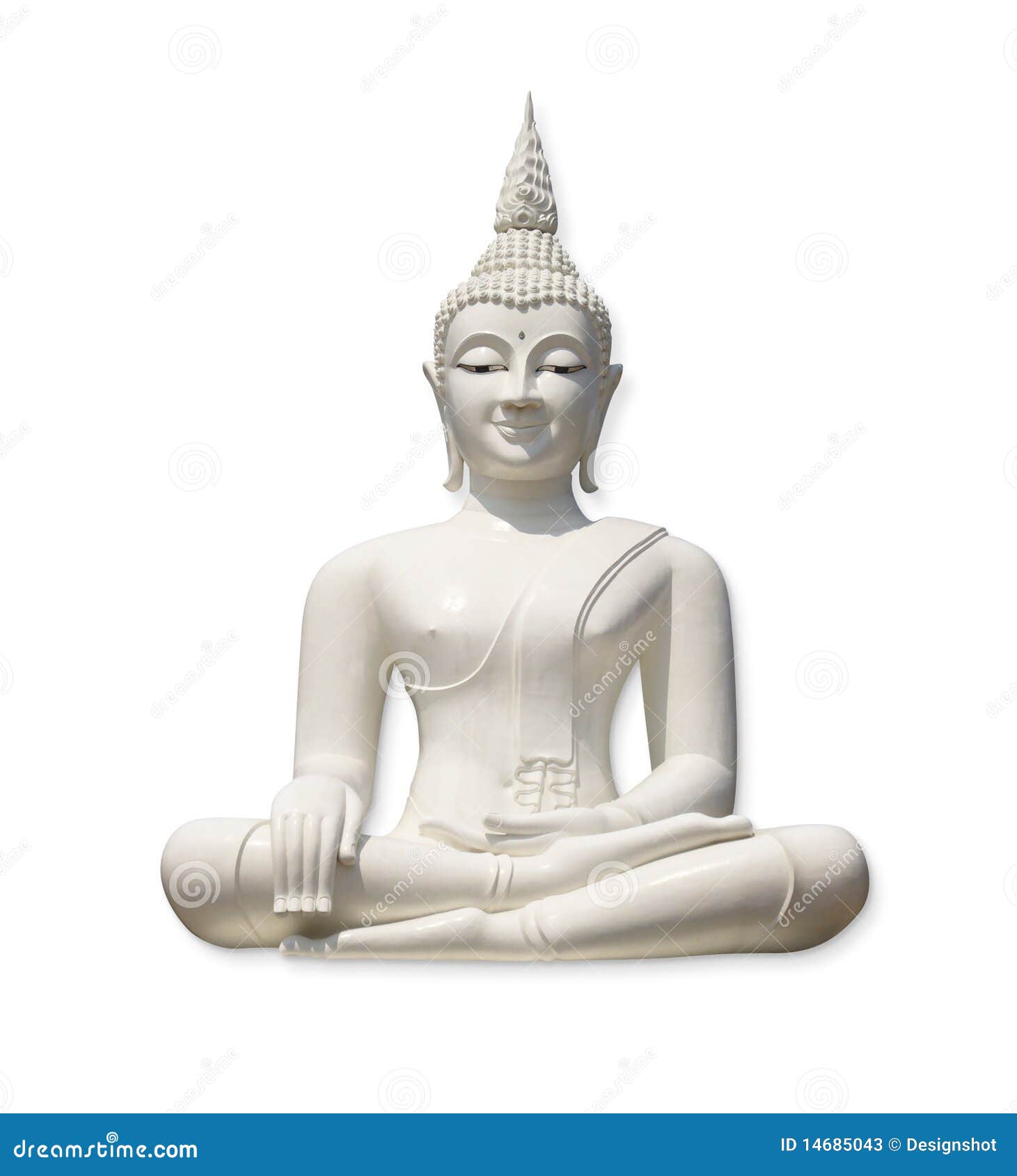 White Buddha Statue Stock Photography | CartoonDealer.com #76443992