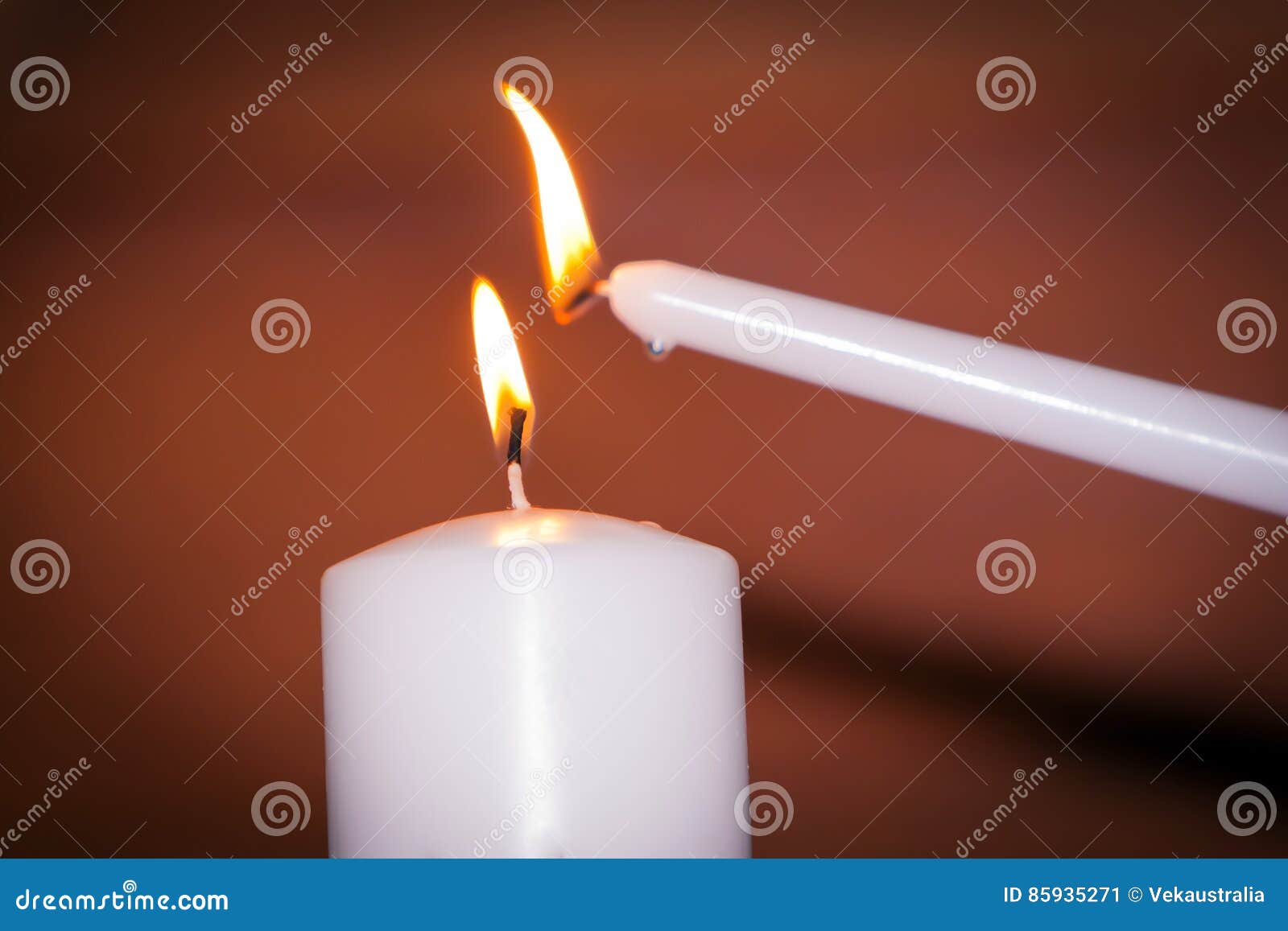 White Burning Candles stock image. Image of flame, white 85935271
