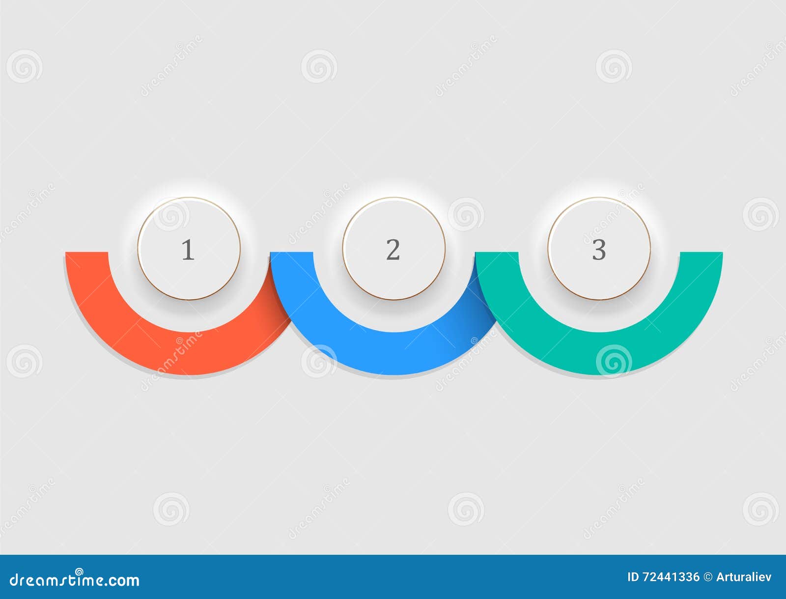 White Buttons - Number Options Banners and Infographics Design Stock ...
