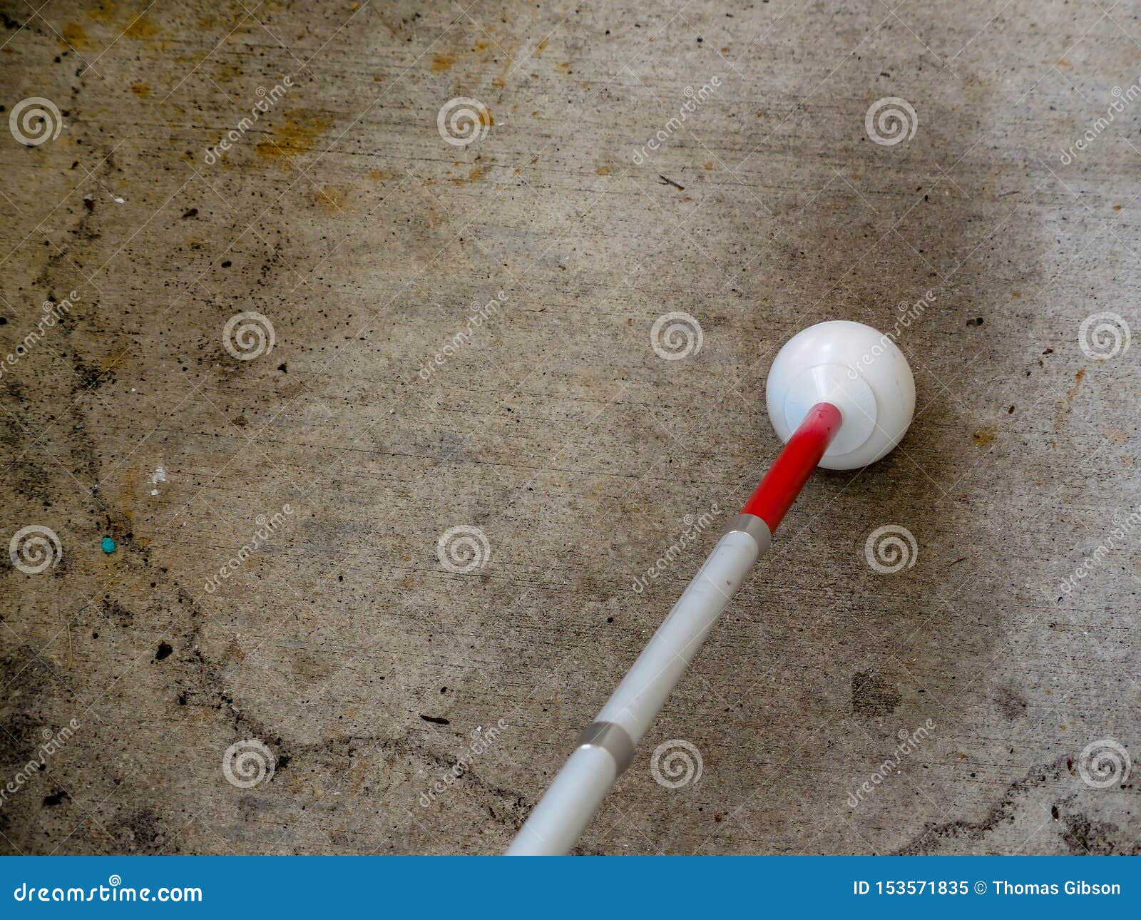 White Cane with a Roller Ball Tip Stock Image Image of florida