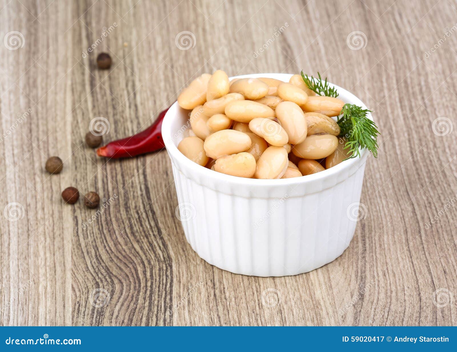 White canned beans stock image. Image of natural, salad 59020417