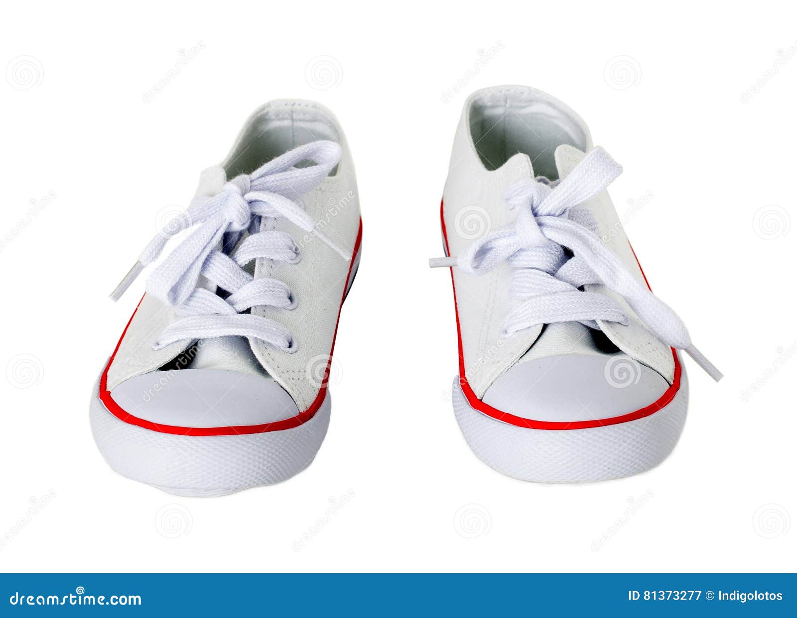 red and white canvas shoes