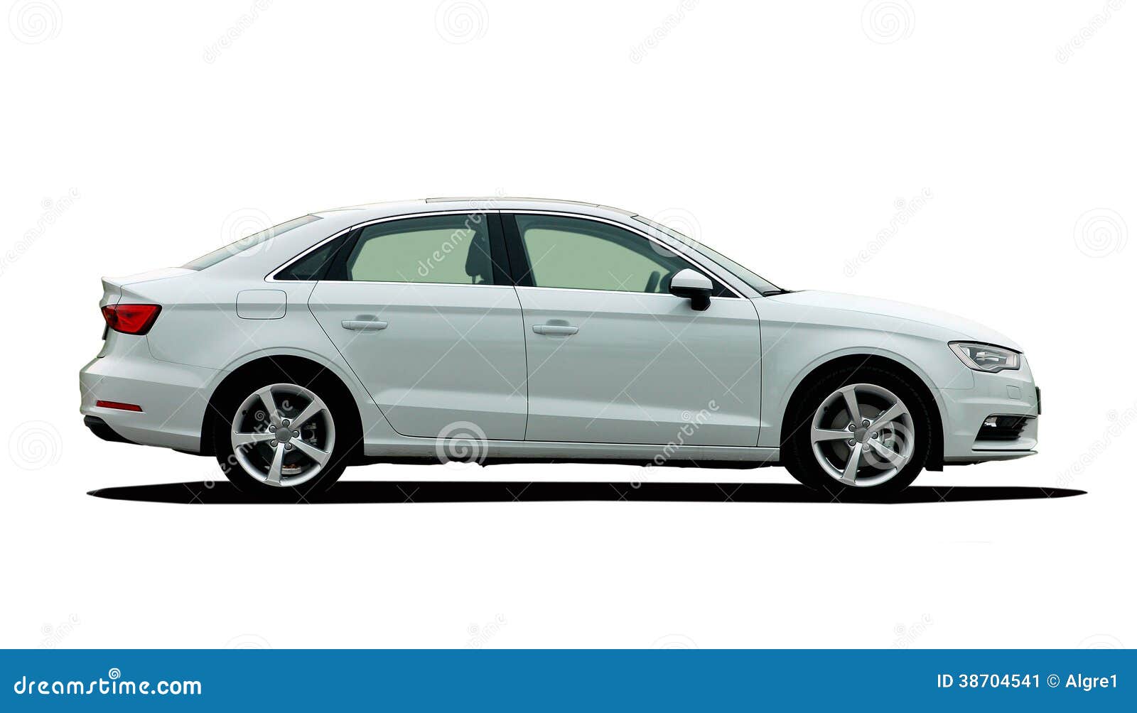 White car side view stock image. Image of door, chrome 38704541