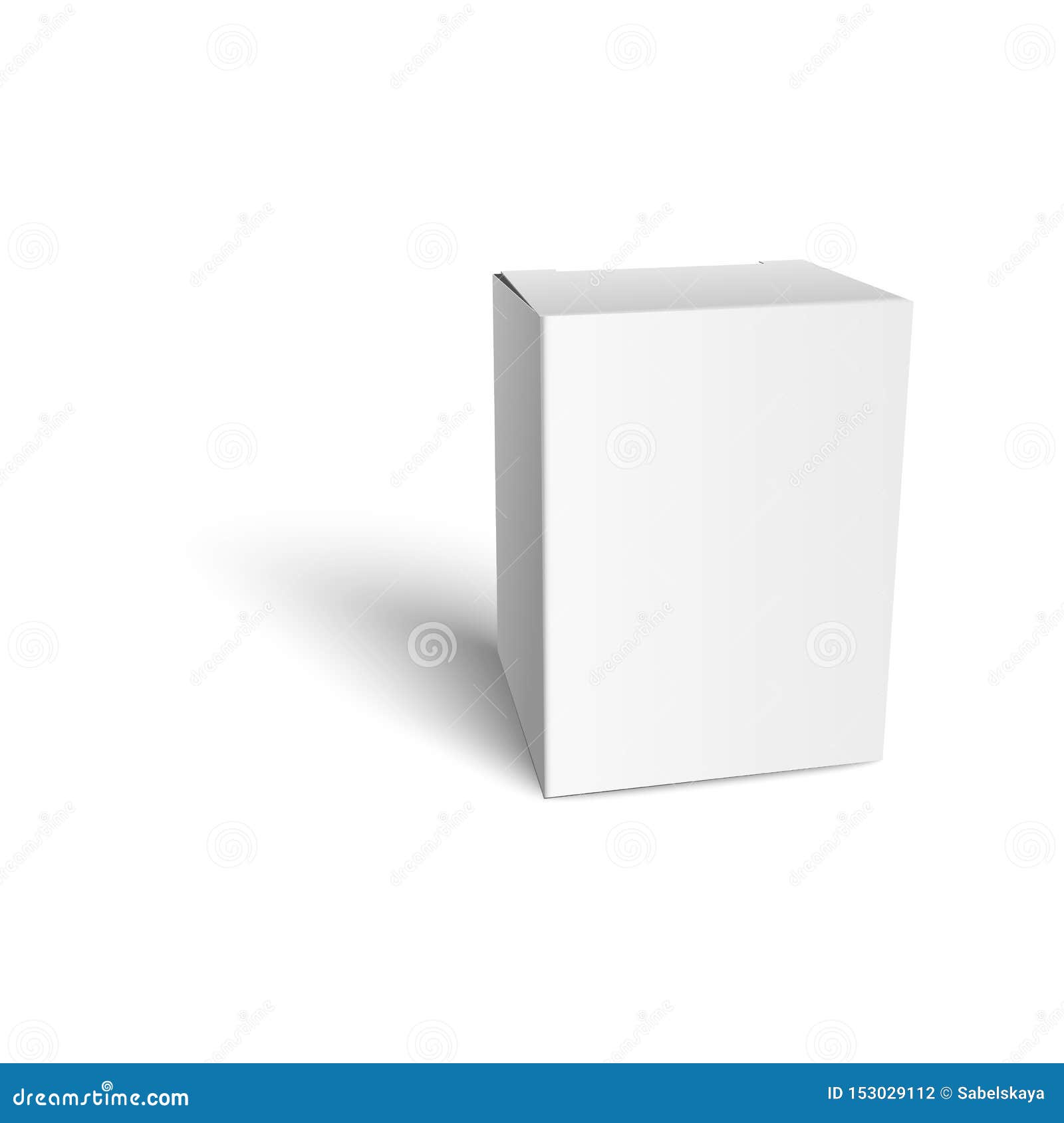Download White Cardboard Box Mockup With Blank Packaging Empty Realistic Mockup For Retail Package Design Stock Vector Illustration Of Paper Pack 153029112