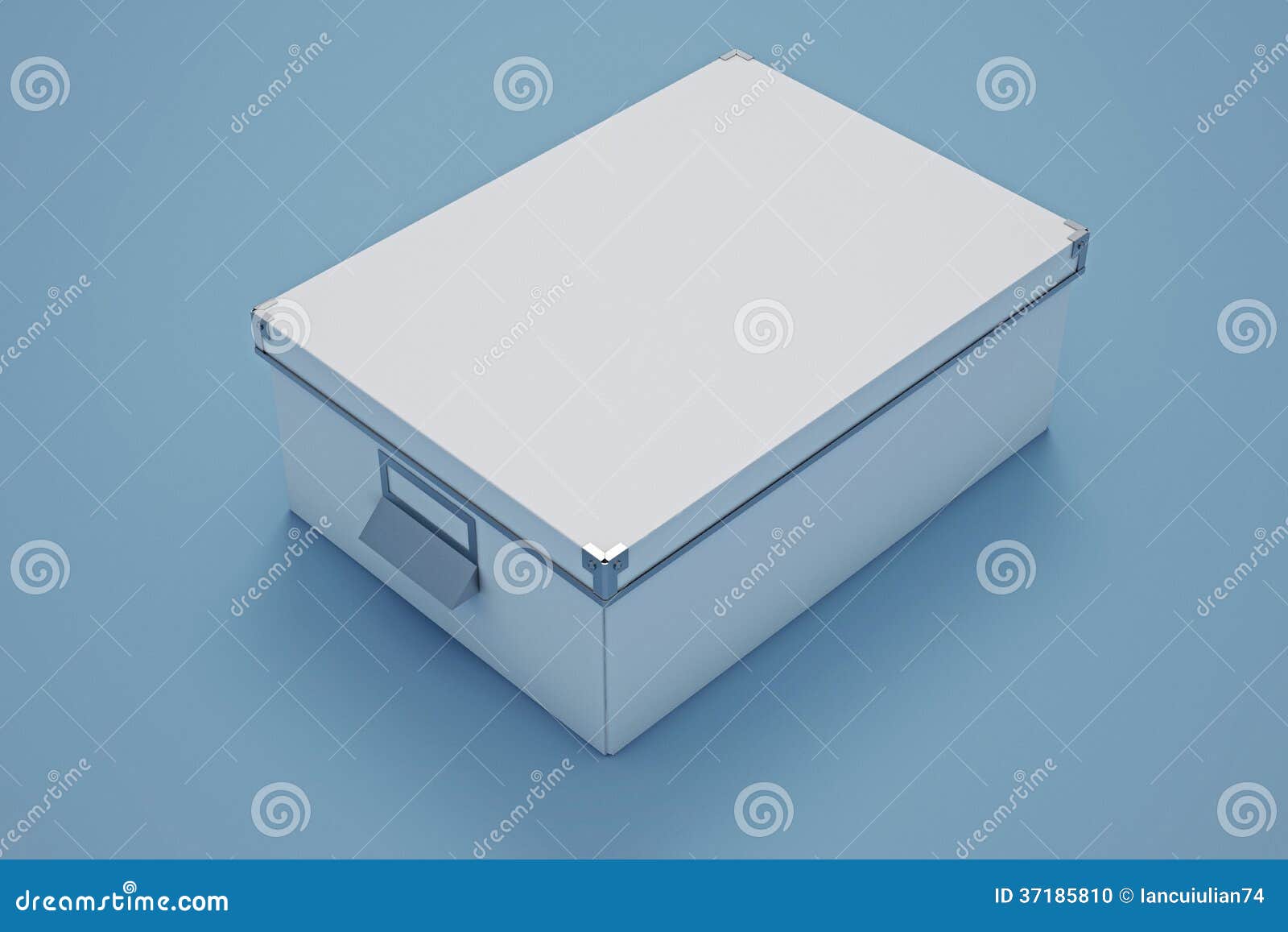 White Cardboard Storage Boxes Stock Illustration Illustration of