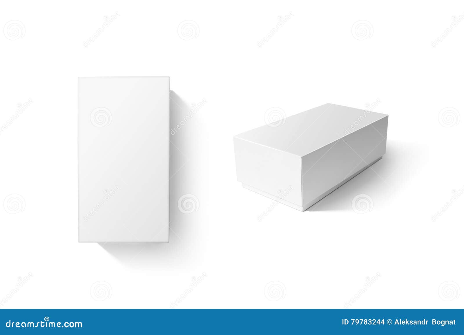 Download White Carton Product Box Set Mockup, Top Side View Stock ...
