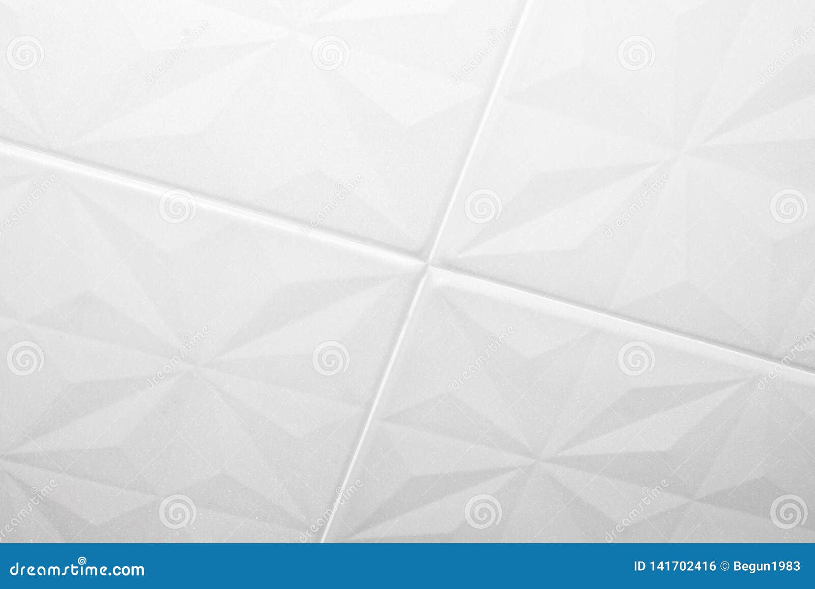 White Ceiling Tiles Made Of Expanded Polystyrene Stock
