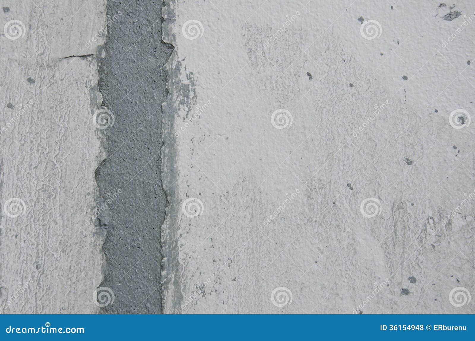 White Cement Wall Repair stock photo. Image of ordinary - 36154948