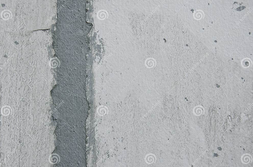 White Cement Wall Repair stock photo. Image of ordinary 36154948
