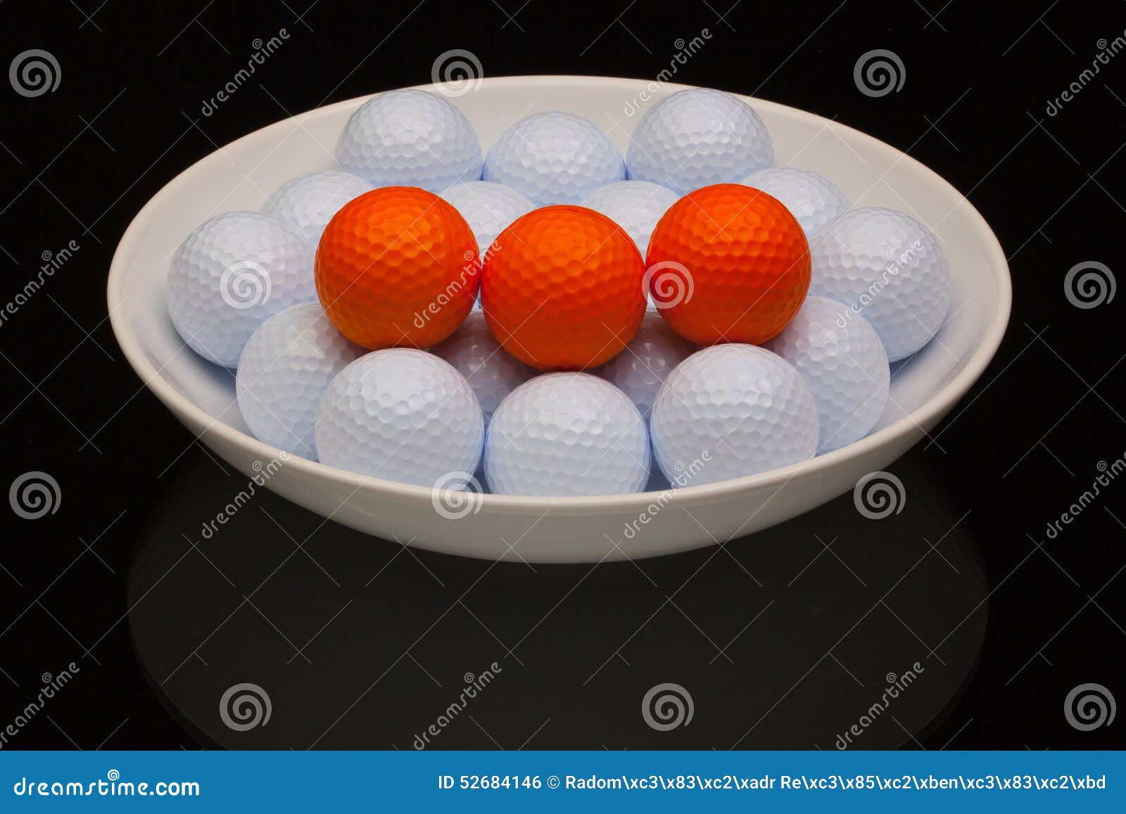 White Ceramic Bowl Full of Golf Balls Stock Photo Image of eggs