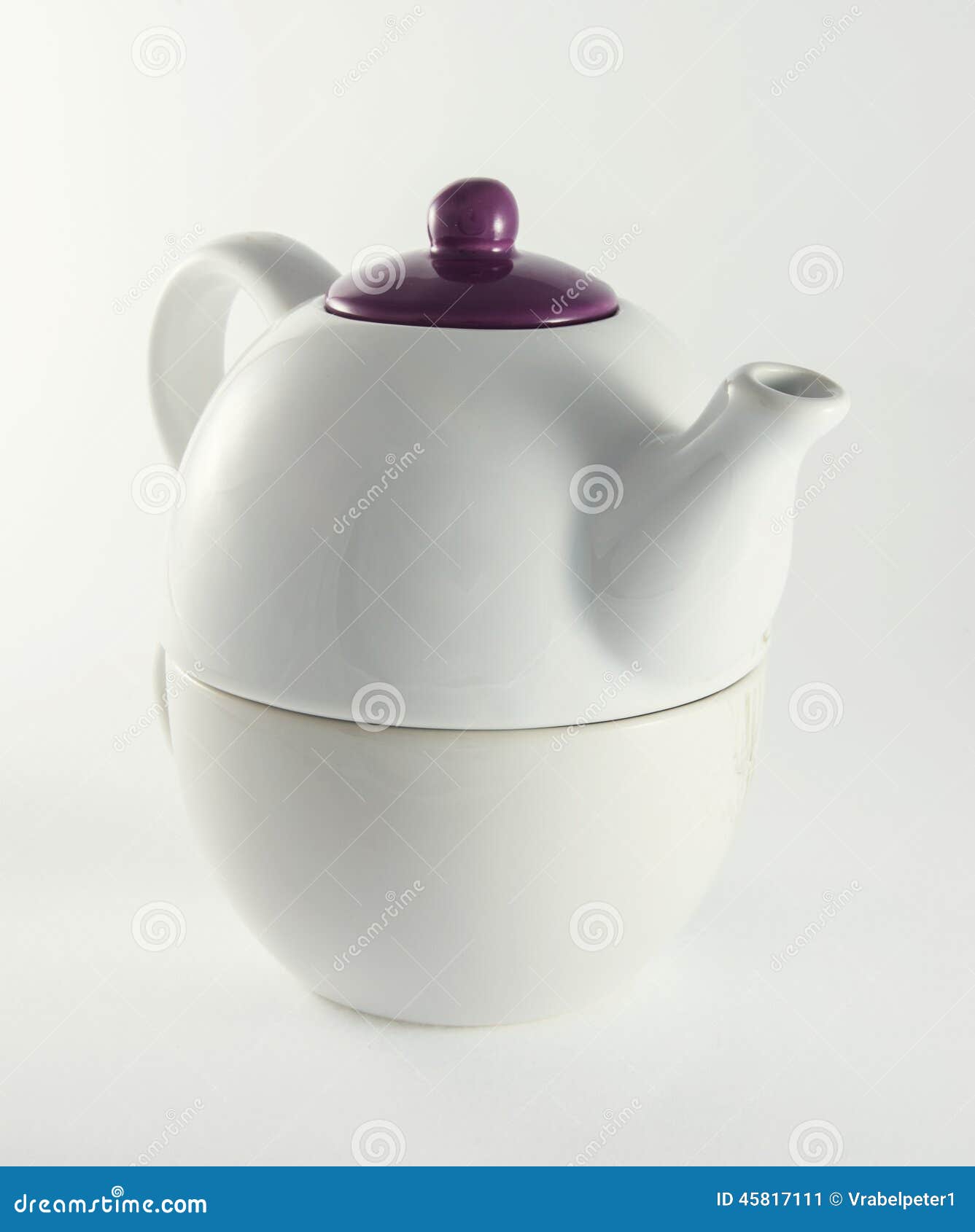White ceramic teapot stock image. Image of handle, clean 45817111