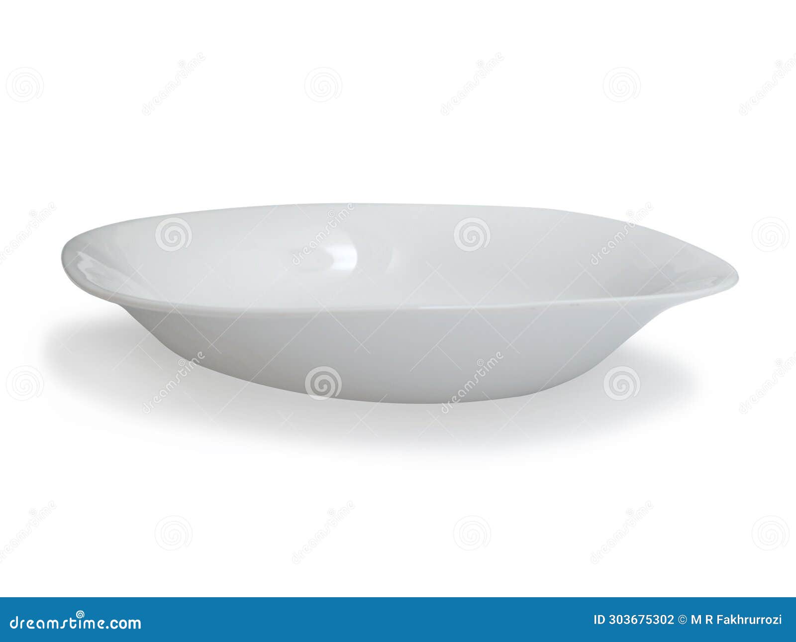 White Ceramics Plate Bowl Isolated Cut Out, Empty Tableware Mock Up