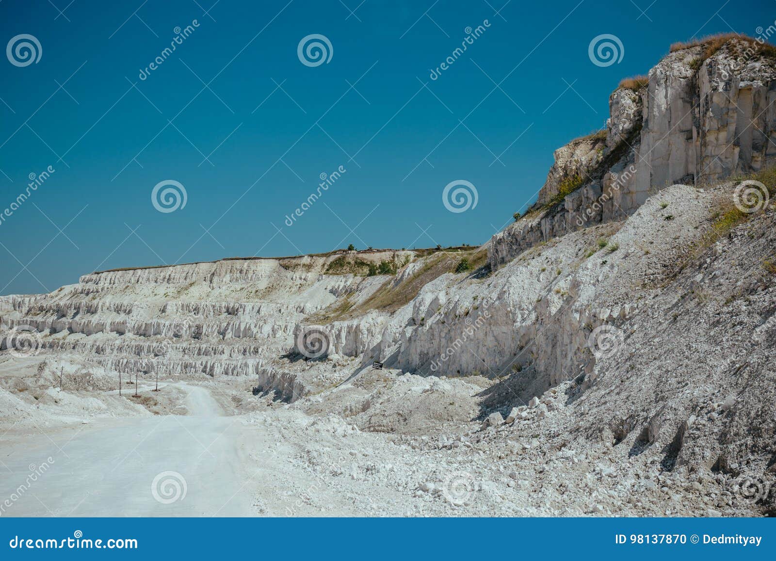 White Chalk or Marble Quarry Rocks Stock Photo - Image of environment ...