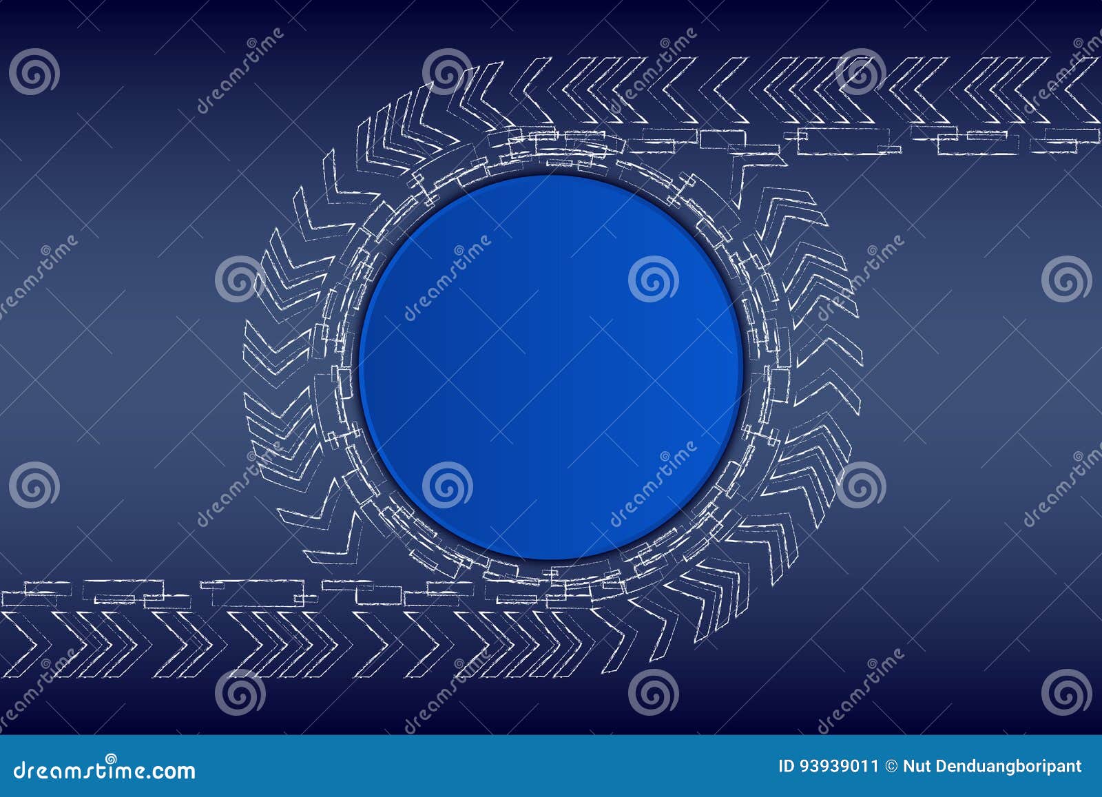 White Chalk Technology on Blue Background Stock Vector Illustration of board, engineering