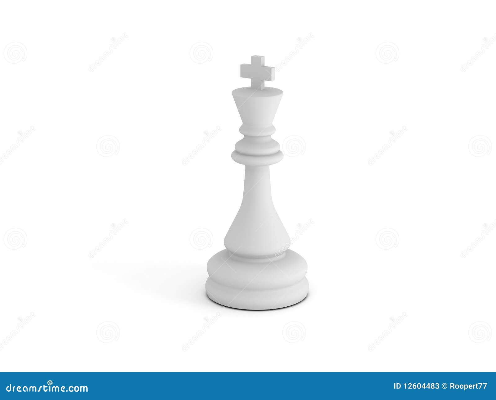 White Chess King Stock Photos - Image: 12604483