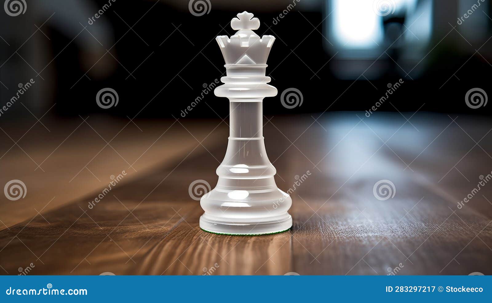 clear plastic chess piece on wooden table in princesscore style