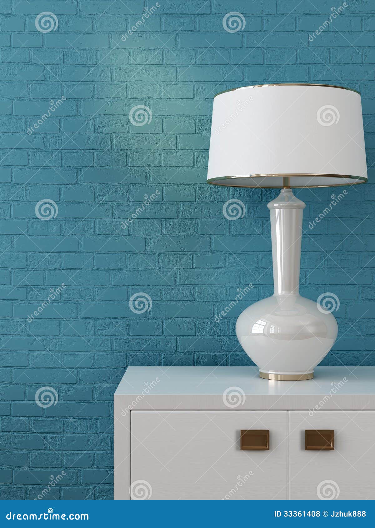 White Chest of Drawers and Lamp Stock Photo Image of room, design