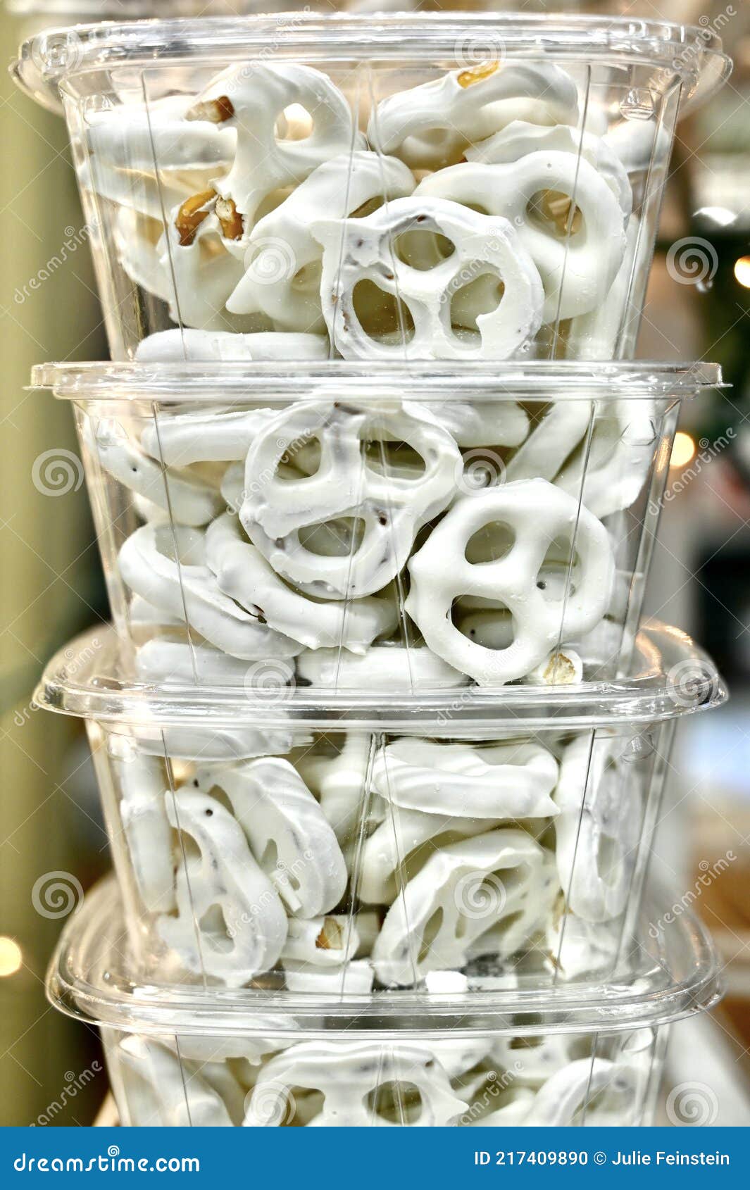 White Chocolate Covered Pretzels Stock Photo Image of sweet, pretzel