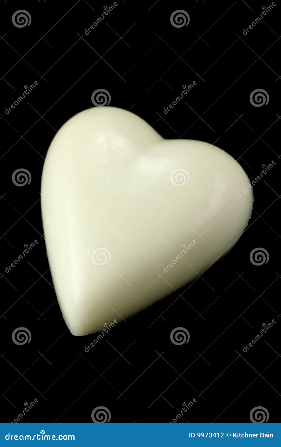 White Chocolate Love Heart stock photo. Image of confectionery 9973412