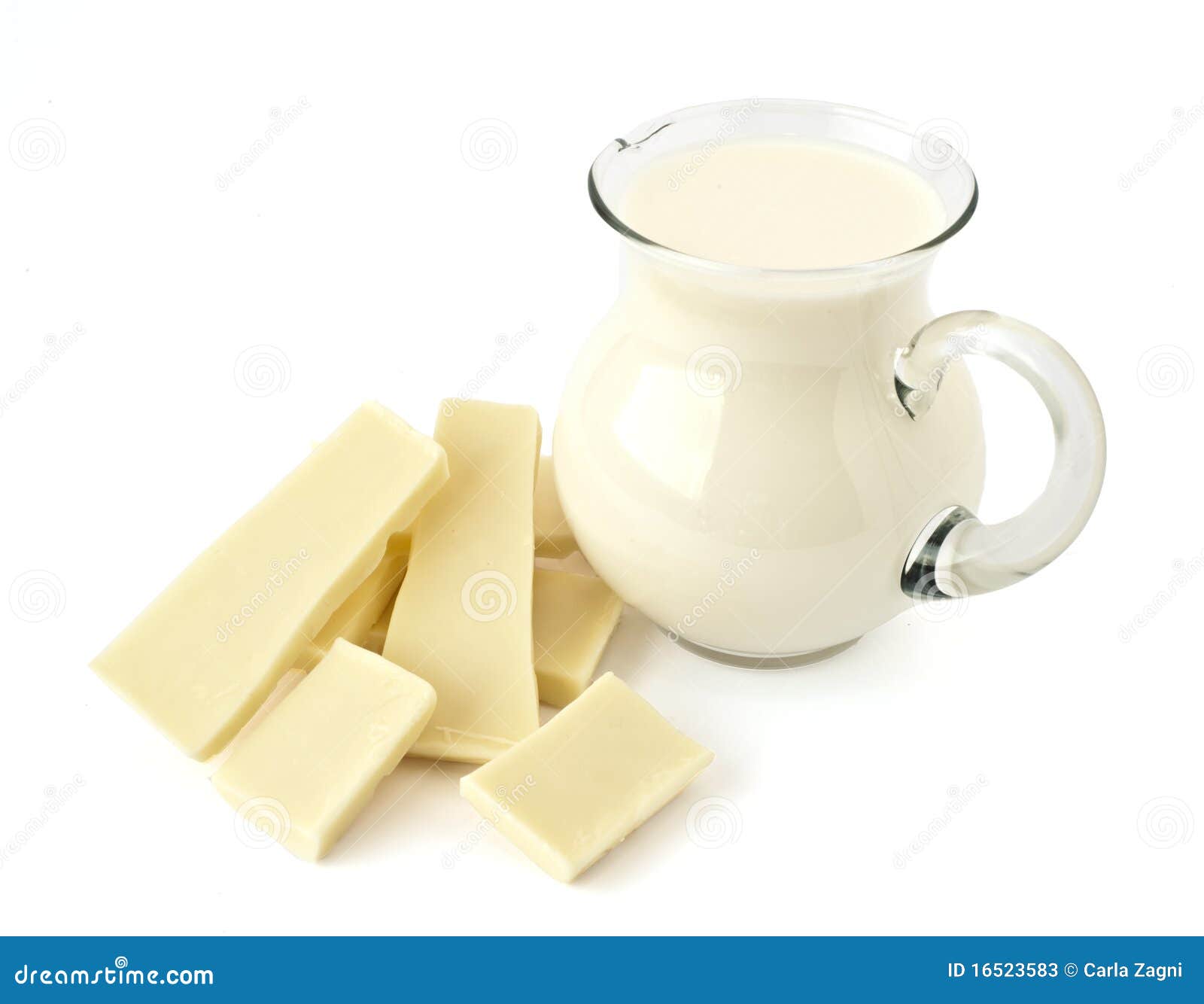 White Chocolate and Milk Jug Stock Image Image of exquisite, brown