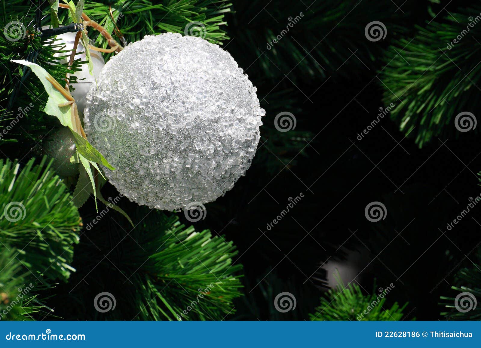 White Christmas Ball Background Stock Photo Image of circle, white