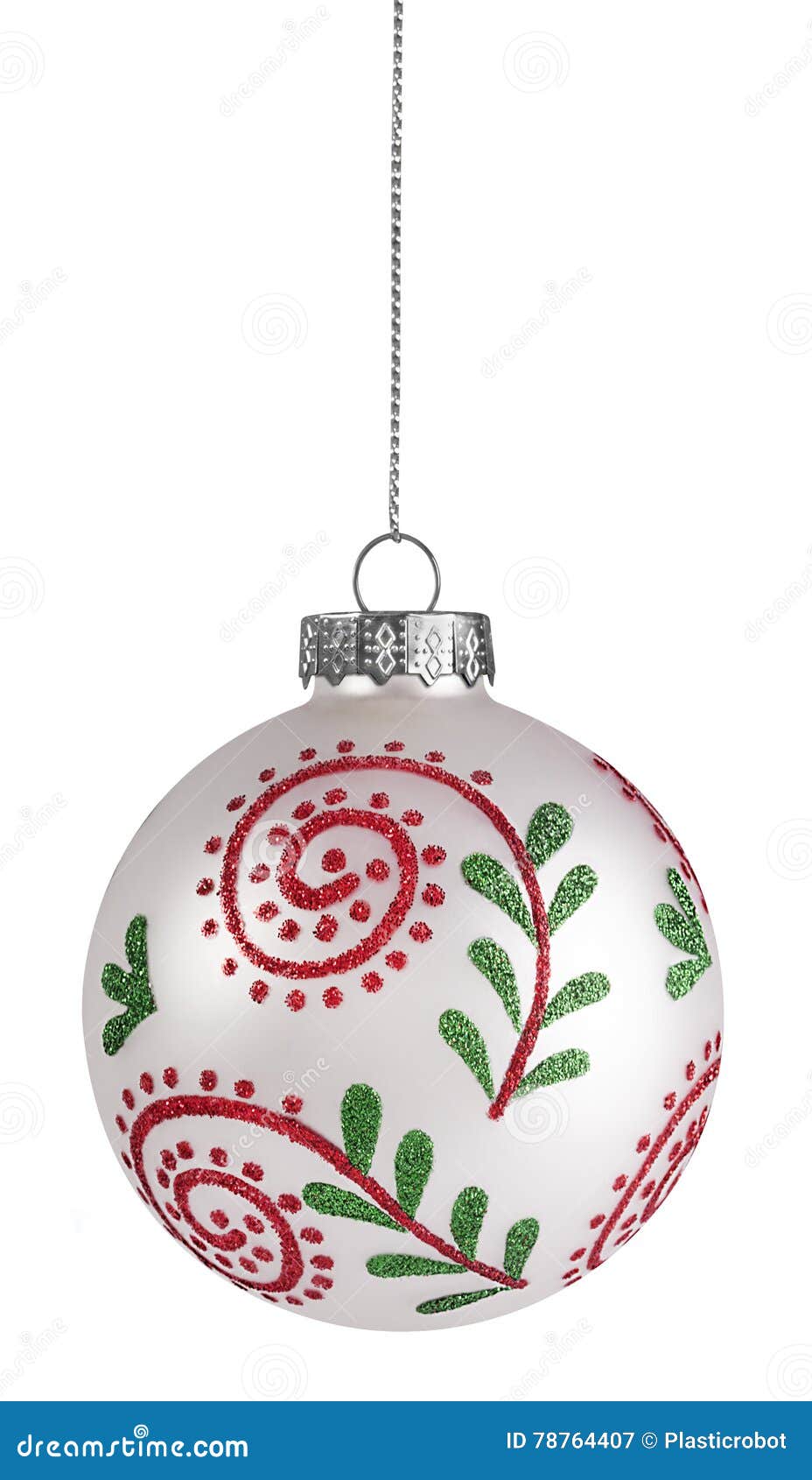 White Christmas Ball stock image. Image of decorative 78764407