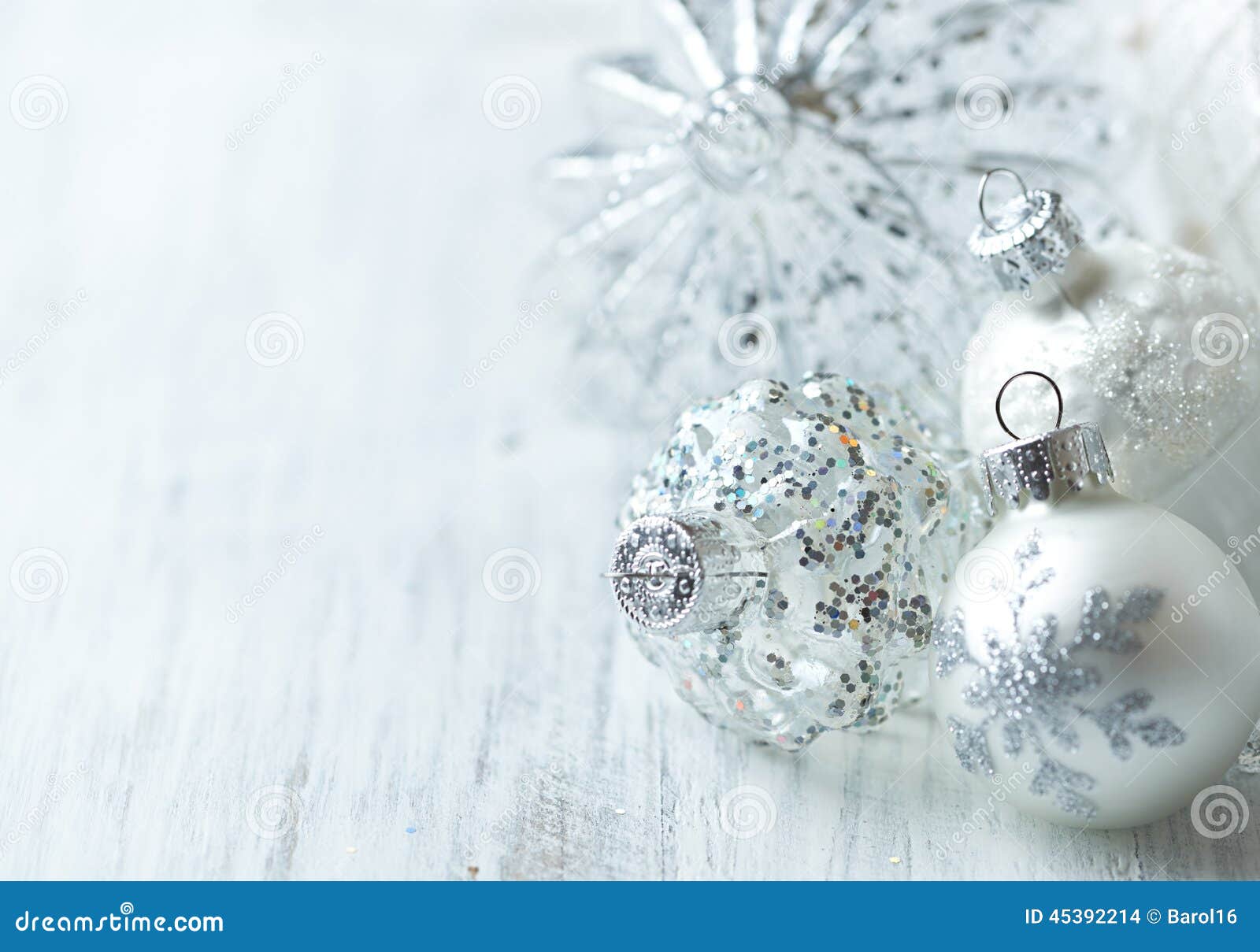 White Christmas balls stock photo. Image of holidays 45392214