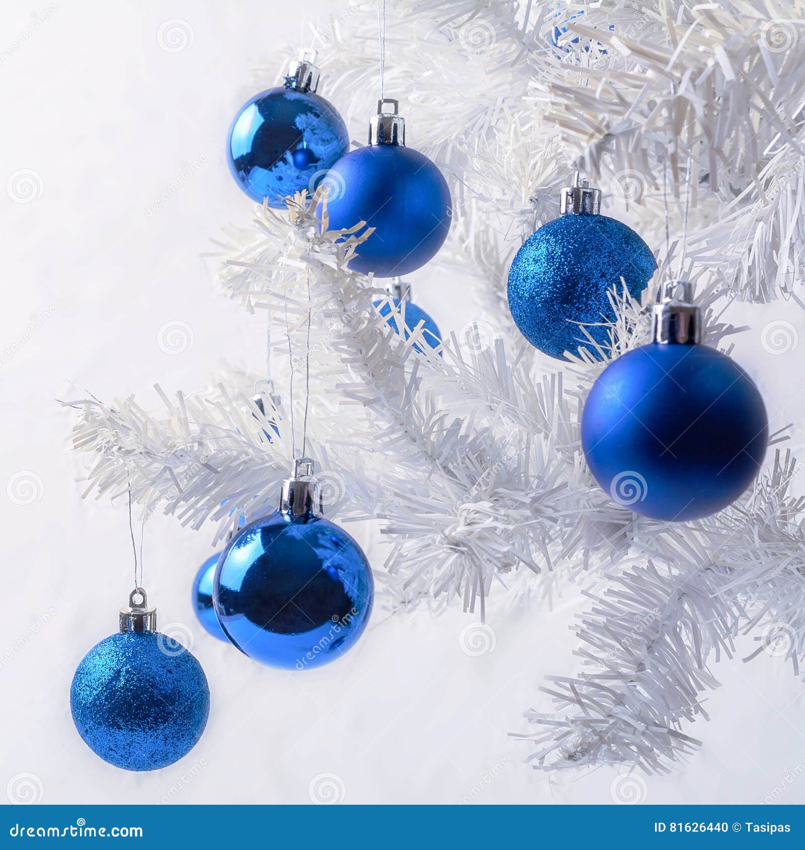 Royal Blue And Silver Christmas Tree