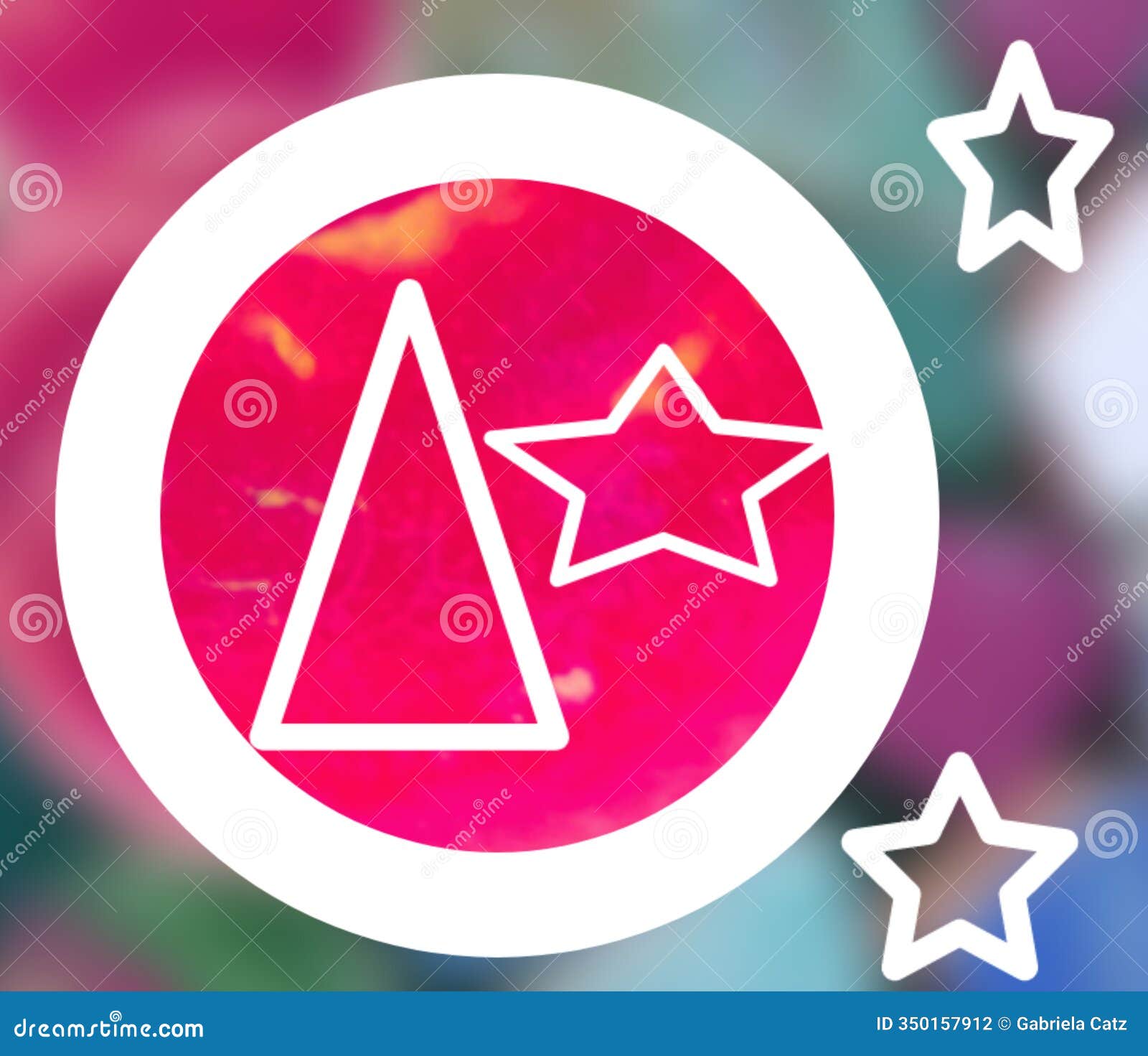geometric s on blur background