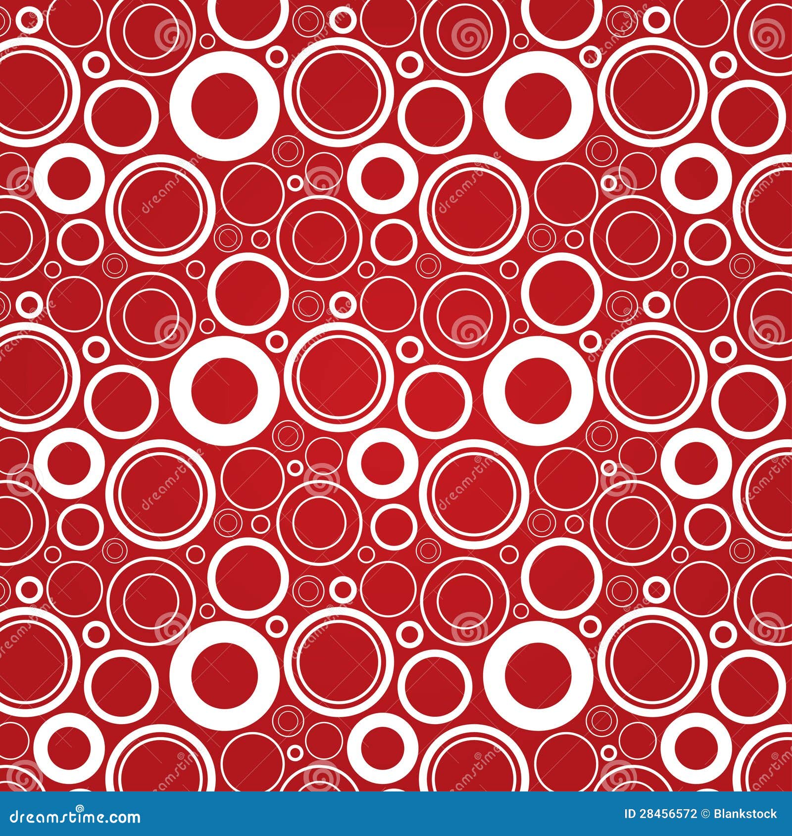 White Circles On A Red Background Stock Photography - Image: 28456572