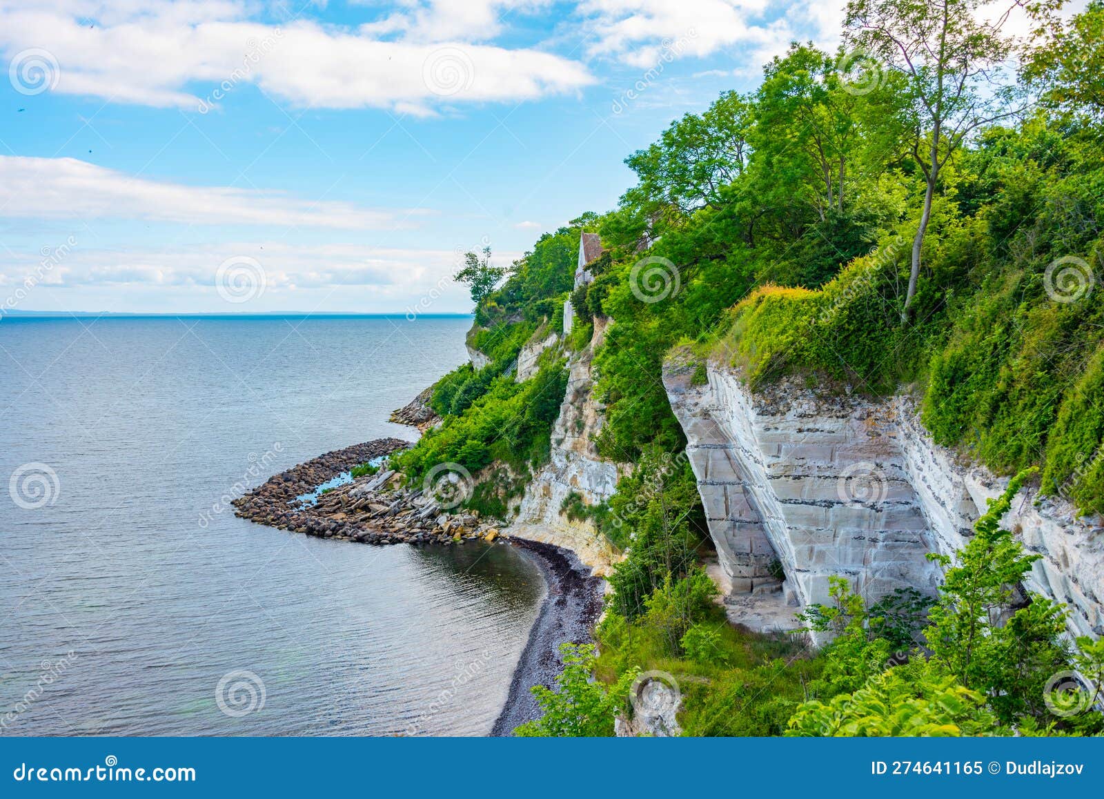 White Cliffs of Stevns Klint in Denmark Stock Image Image of seaside, destination 274641165