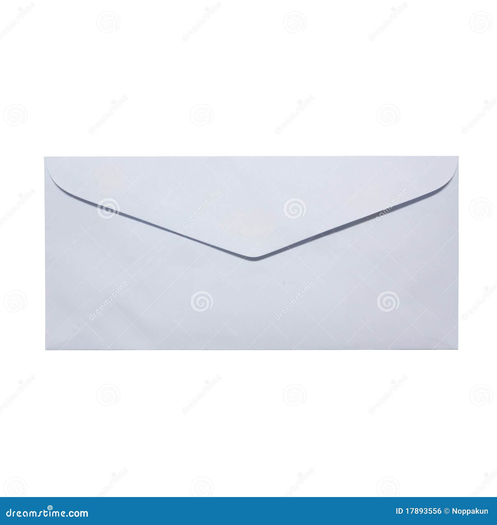 White Close Envelope on White Background Stock Photo Image of email