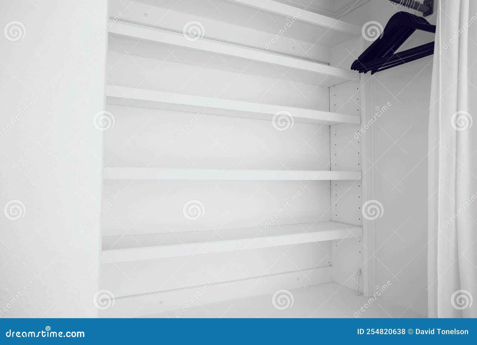 White, Closet, Shelf, Hanger, Room Stock Photo Image of hangers