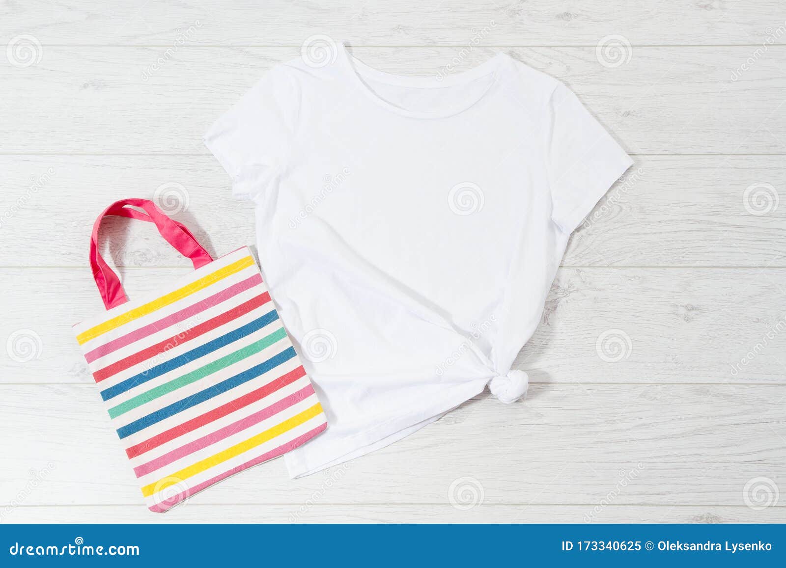 Download White Closeup T Shirt Mock Up Flat Lay On White Wooden ...