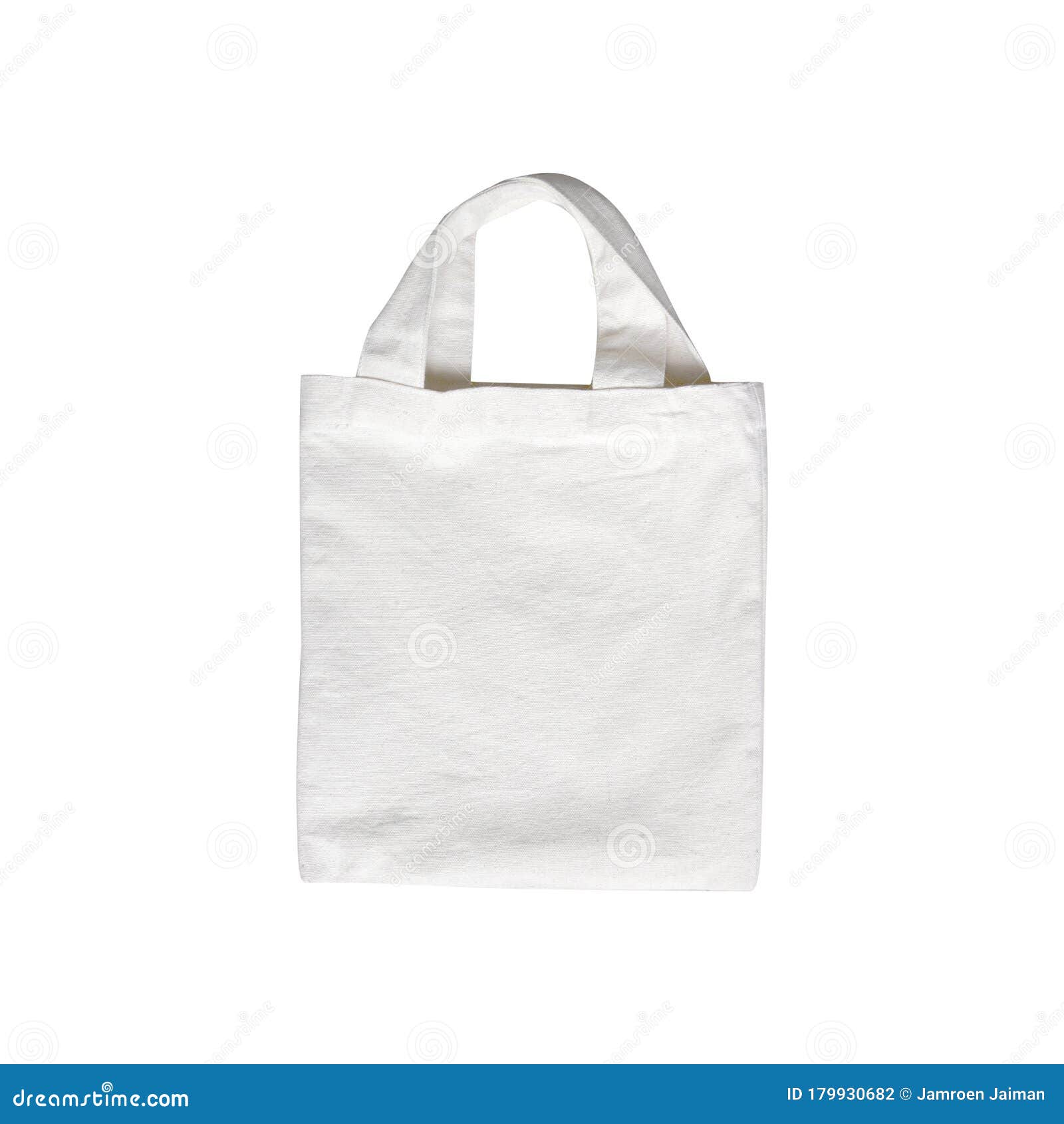 White Cloth Bag Isolated on a White Background Stock Photo Image of