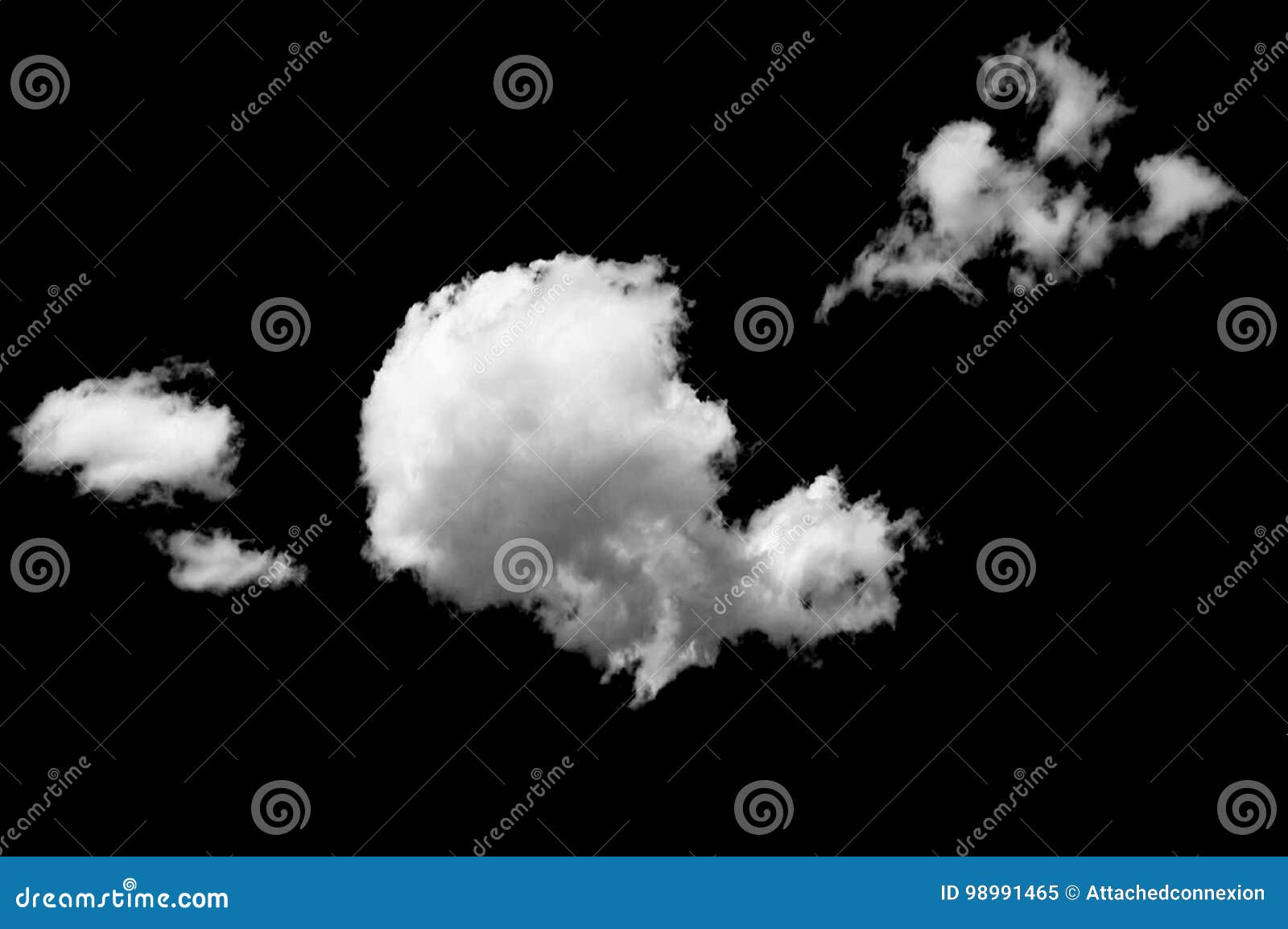 White Clouds on Black Background Stock Image - Image of nature, meteorology: 98991465