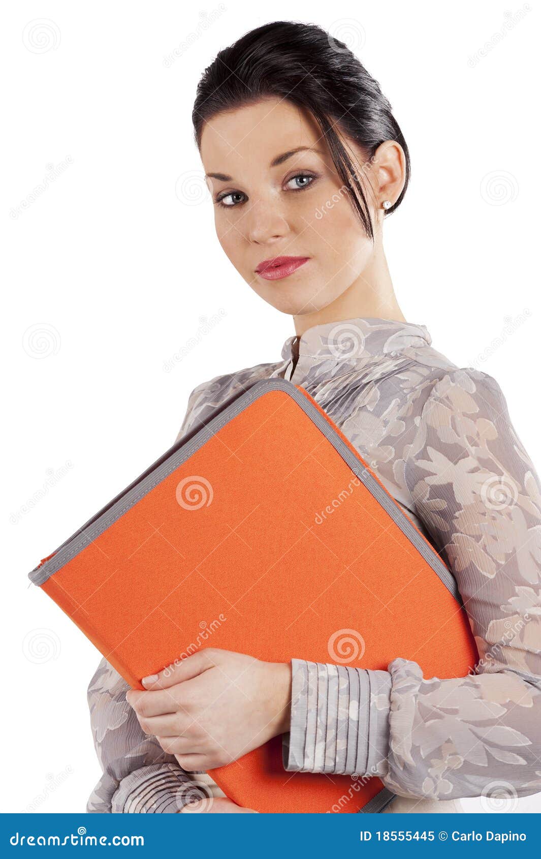 The white collar woman stock image. Image of cute, isolated 18555445