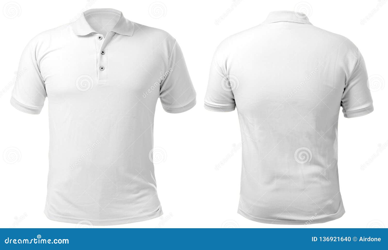White Collared Shirt Design Template Stock Photo - Image of collection