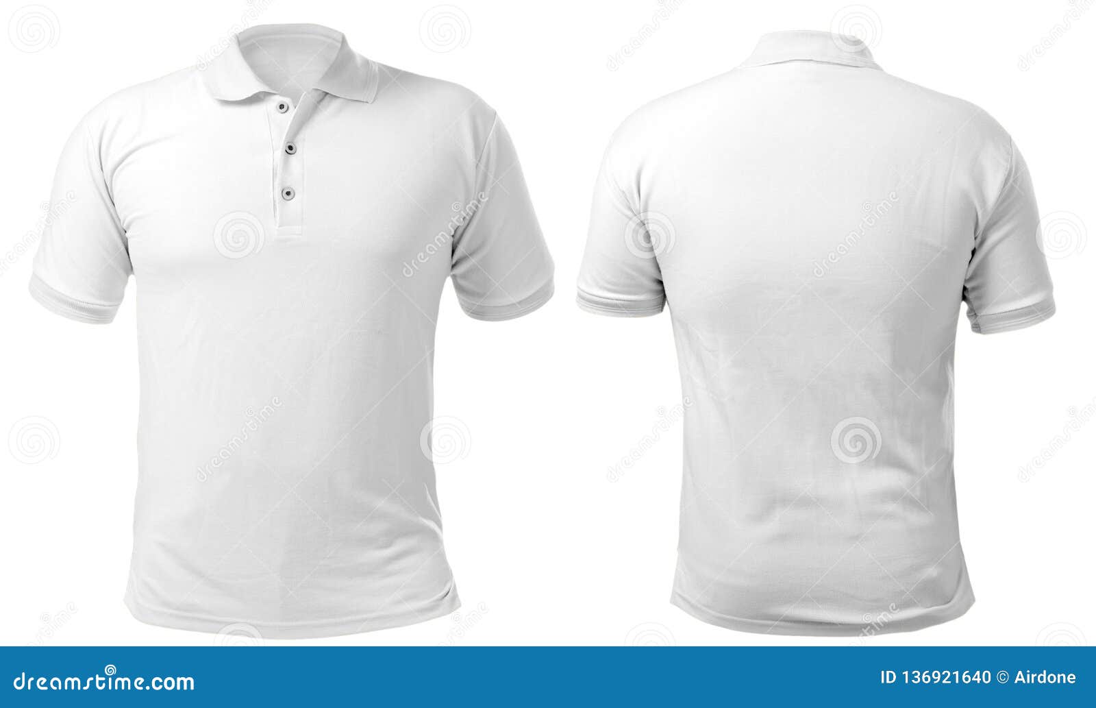 White Collared Shirt Design Template Stock Photo - Image of collection ...