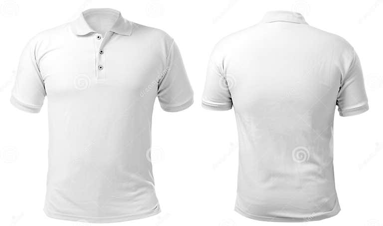 White Collared Shirt Design Template Stock Photo - Image of collection ...