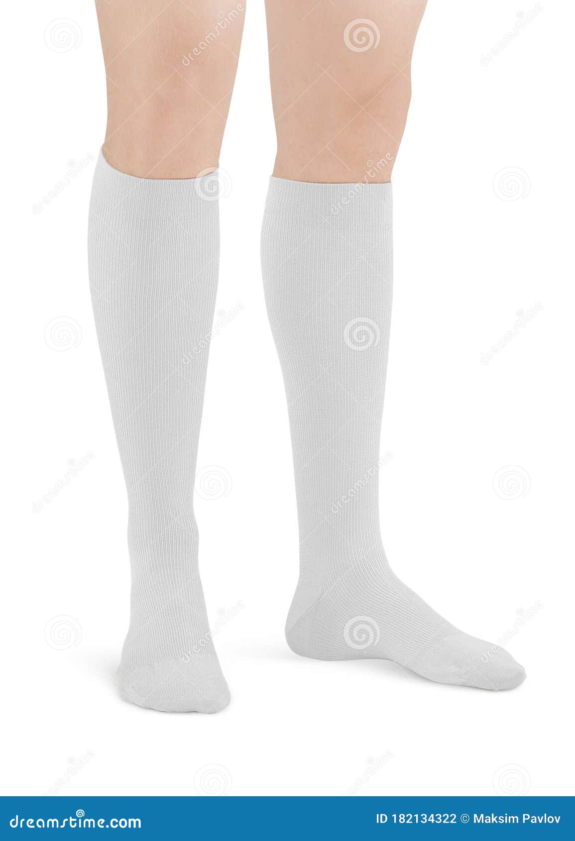 Download White Color Short Mini Socks Mockup For Design Isolated On ...