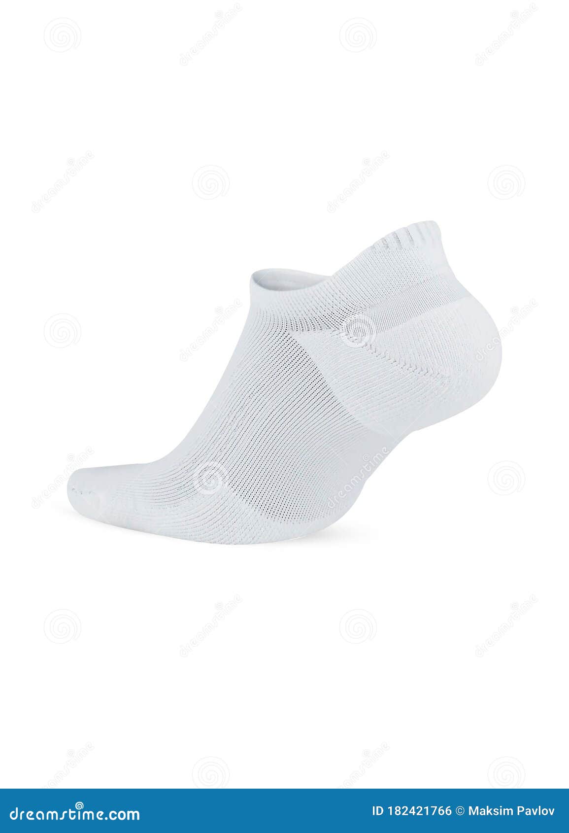 Download White Color Short Mini Socks Mockup For Design Isolated On ...