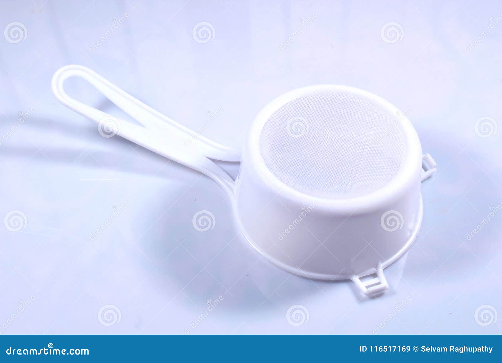 A White Colour Plastic Tea and Coffee Filter. Stock Image Image of