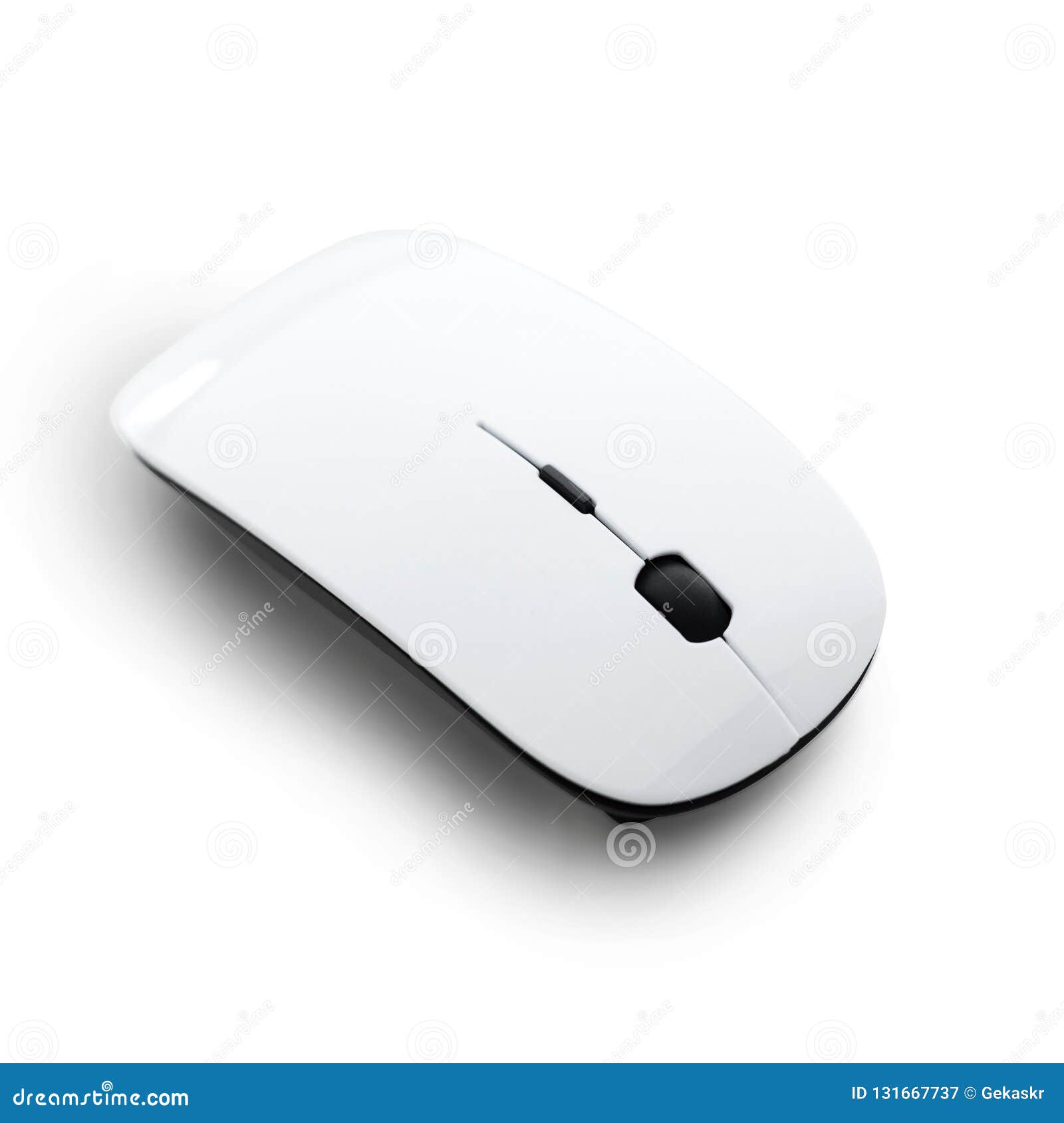 White computer mouse stock image. Image of mousepad 131667737