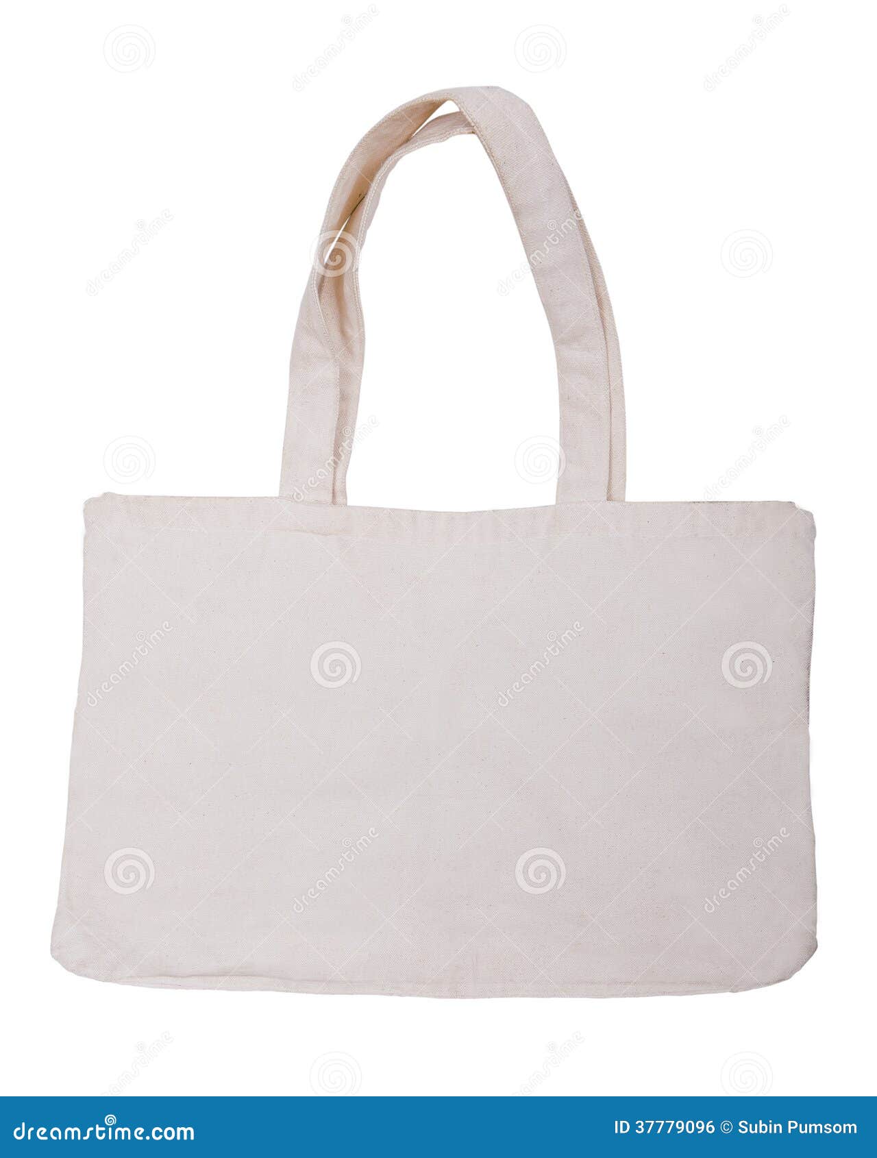 White cotton bag stock photo. Image of retail, container 37779096